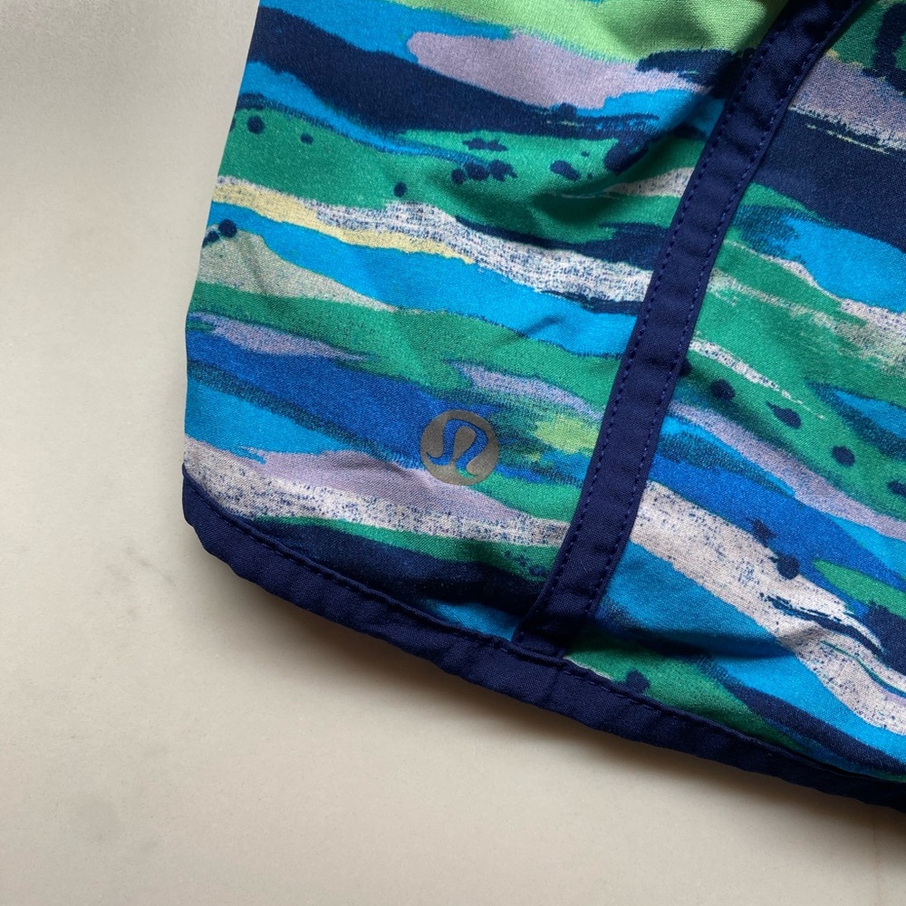 lululemon athletica Blue and Green Athletic Shorts - Picture 3 of 4